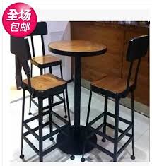 Starbucks Dining Roundtable American Retro Wood To Do The Old Wrought Iron Coffee Table Leisure Table Bar Chai Iron Coffee Table Cheap Dining Room Chairs Table