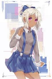 White Hair Dark Skin Purple Eyes White Hair Black Girl Art White Hair Dark Skin Black Anime Characters