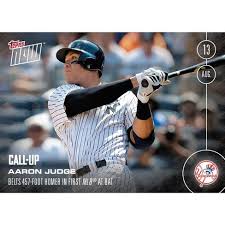 Buy aaron judge baseball cards and get the best deals at the lowest prices on ebay! Topps Ny Yankees Aaron Judge Call Up Mlb Topps Now Card 353 Target