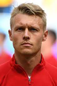 Denmark S Defender Simon Kjaer Lines Up With His Teammates For The National Anthems Before Kick Off Of Soccer Players Men S Soccer Teams International Football
