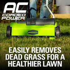 Worx wg850 12 amp 14 electric dethatcher with collection bag. Buy Greenworks 10 Amp 14 Inch Corded Dethatcher 27022 Online In Vietnam B0030bg1hm