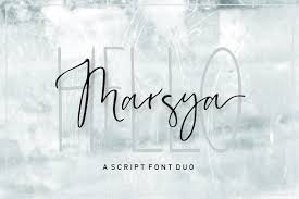About the font dancing script. Marsya Script 76857 Handwritten Font Bundles