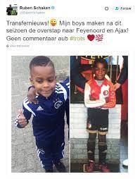 Injuries and suspensions, players back. Pikante Transfer In Huize Schaken Mijn Boys Gaan Naar Feyenoord En Ajax Voetbalprimeur Nl