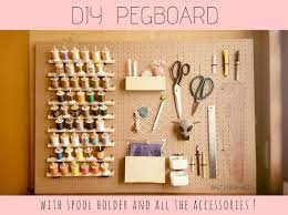 Diy Pegboard Accessories Spool Racks Peg Board Spool Holder Diy