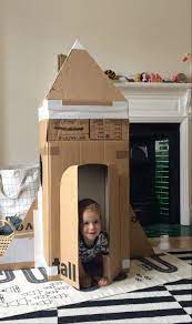 So the first step is really just to get started. Recycled Cardboard Box Rocket Ship The Bear The Fox