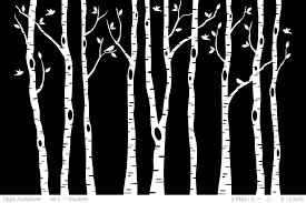 Black And White Aspen Tree Pictures Birch Tree Silhouettes Eps Svg Tree Silhouette Birch Tree Black And White Tree