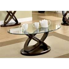 The stylish and contemporary e15 charlotte coffee table fk05 was designed for the prominent furniture manufacturer e15 by the veteran functionalist designer. 3 Piece Glass Top Contemporary Coffee Table Set In Dark Walnut 1975798 Pkg