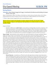 City Council Meeting