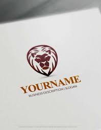 Create a beautiful gaming logo design with graphicsprings. Free Logo Maker Powerful Lion Head Logo Creator Lion Head Logo Create Logo Design Free Logo