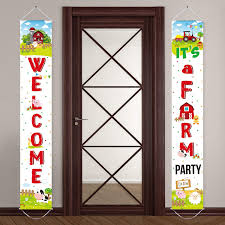 Gather guests with up to 50% off invites!. Farm Animal Banner For Farm Birthday Party Decoration Farm Animal Porch Sign Baby Shower Supplies Farm Theme Party Decorations Banners Toys Games Innovatordiaries Com