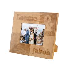 Bilderrahmen Aus Holz Mit Gravur Zur Hochzeit Personalisiert