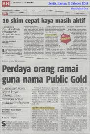 Ikuti berita terkini di dalam akhbar media permata. Public Gold Saman Berita Harian Rm50 Juta Mohdzulkifli Com