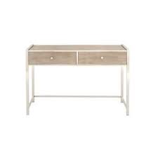 Decor Therapy Mid Century Walnut 3 Drawer Console Table Fr6323 The Home Depot Iron Console Table Decor Therapy Gray Console Table