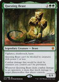 Imp is one of your horn cards. Questing Beast Throne Of Eldraine Eld 171 Scryfall Magic The Gathering Search