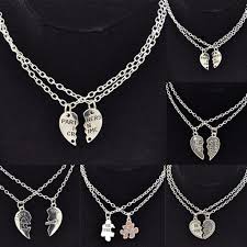Your gold pendant necklace customization ideas are endless, and you can choose whatever you want to. Buy 2 Pcs Fashion Best Friends Love Heart Pendant Couple Chain Necklace Jewelry Gift At Affordable Prices Free Shipping Real Reviews With Photos Joom