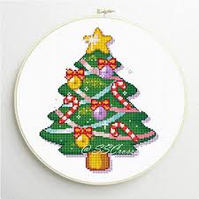 Patterns for cross stitching and making your very own christmas ornaments. Counted Cross Stitch Pattern Christmas Tree Pdf By Simplesmart 3 50 Cross Stitch Christmas Ornaments Cross Stitch Patterns Christmas Cross Stitch