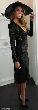 Black Lace Dress Pretty Dresses Style Races Fashion