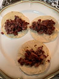 Grilled carne asada street tacos and Mexican street corn for Stacy Huffman!