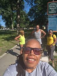 Good morning. It was warm but we got our walk on! #Malcolm X park