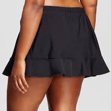 Women 39 S Plus Size Ruffle Swim Skirt Aqua Green Target Swim Skirt Modern Vintage Fashion Women