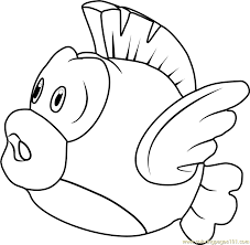 Each printable highlights a word that starts. Cheep Cheep Coloring Page For Kids Free Super Mario Printable Coloring Pages Online For Kids Coloringpages101 Com Coloring Pages For Kids
