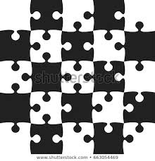 Black And White Puzzle Images Square White Black 25 Pieces Background Puzzle Jigsaw Banner Vector Illustration Template Puzzle Game Mo Puzzles For Kids Vector Illustration Puzzle Pieces