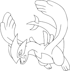 coloriage du pokemon lugia a imprimer sur de com fleur