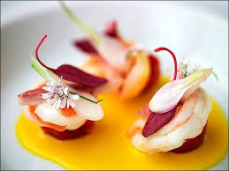 Visions Gourmandes Juste Quelques Petites Crevettes Food Plating Gastronomie Repas Gastronomique Art Culinaire