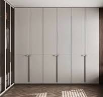 Leather-covered Upholstered Wardrobe Door Panels