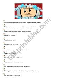 Written by some of the greatest authors in history, these stories are short enough to cover in a single class period, and rich enough to warrant study. Short Story A Visit To The Dentist Questions And Answers Esl Worksheet By Sandramaisa