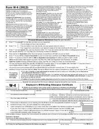 Maybe you would like to learn more about one of these? File Form W 4 2012 Pdf Wikimedia Commons