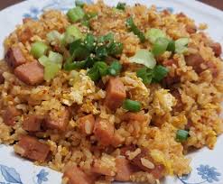 Homemade Kimchi Fried Rice With Spam Food Recipes Spam Fried Rice Kimchi Fried Rice Homemade Fried Rice
