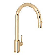 Rohl® lombardia single handle pull down kitchen faucet in unlacquered brass. Rohl U 4044eg 2 English Gold Perrin Rowe 1 8 Gpm Single Hole Pull Down Kitchen Faucet Faucet Com