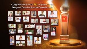Catatan penting untuk anda : Anugerah Guru Inspirasi Mcdonald S Iktiraf Pendidik