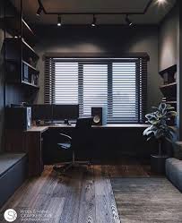 Modern Interior Design On Instagram I Personally Am A Huge Fan Of Dark Themes What About You D Home Room Design Home Office Setup Small Room Design