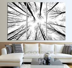 Black And White Split Canvas Prints Dry Tree Branches Wall Art Canvas Print Forest Canvas Art Print Mc17 Tree Branch Wall Art Large Canvas Wall Art Forest Wall Art