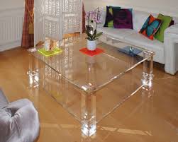 Clear Plastic Coffee Table Table Designs Plans