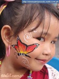 Butterfly Face Painting