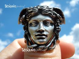 Medusas Head Ring, Phidias Medusa Goddess Sterling Silver 925 Ring, Greek  Mythology, Talisman Ring