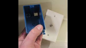 How to install cable tv outlet box, connection of cable tv outlet. Coax Outlet Installation How To Youtube