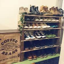 みんなの靴収納のアイデアが知りたい 靴の整理収納方法 麻袋 木箱 収納 自転車 整備