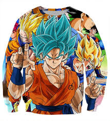 The franchise takes place in a fictional universe. Dbz Goku Saiyan God Blue Ssgss Whis Symbol Cool Design Sweatshirt Saiyan Stuff