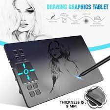 Veikk A50 Digital Graphic Tablets 10x6 Inch Big Touch Screen Graphics Drawing Tablet Board Walmart Com Drawing Tablet Tablet Free Pen