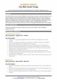 Sample summary of carrier : Mail Carrier Resume Samples Qwikresume