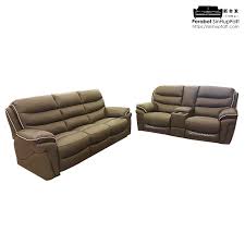 Beautifully crafted leather sofa set available at extremely low prices. Full Leather Recliner Sofa With Console Box Kedai Perabot Sin Hup Fatt Ipoh