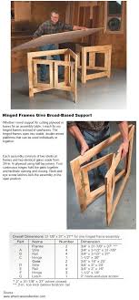 Hinged Frames Give Broad Based Support Woodworking Projects Wood Projects Woodworking Plans