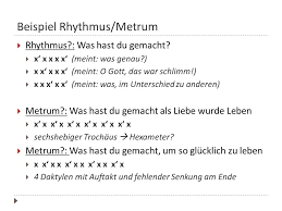Symbolisch wird der jambus so dargestellt Lyrik Lyrik Quellen Gunter Waldmann Produktiver Umgang Mit Lyrik Hohengehren Schneider Andreas Thalmayr Lyrik Nervt Munchen Hanser Ppt Herunterladen