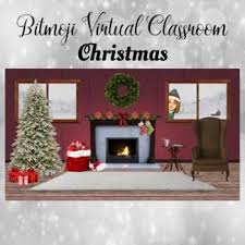 Bitmoji Virtual Classroom Christmas Virtual Classrooms Google Classroom Christmas Christmas Classroom