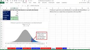 Excel 2013 Statistical Analysis 39 Probabilities For Normal Bell Probability Distribution