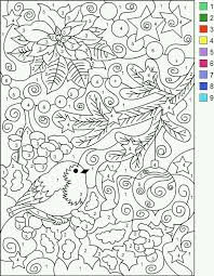 Dibujos Para Colorear Con Numeros Para Adultos